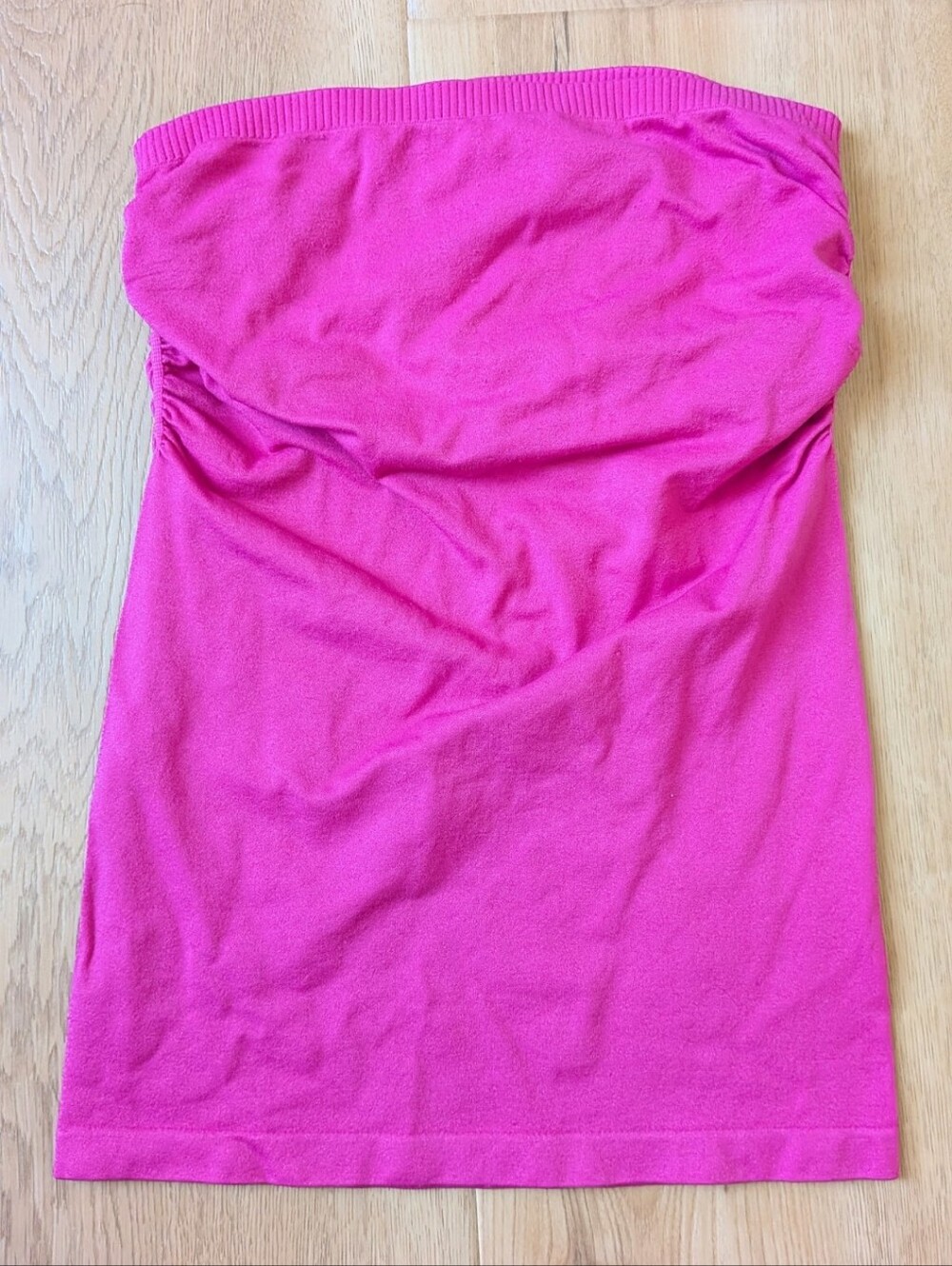 Hot Pink Strapless Stretch Tube Top Size Small